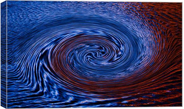 Ripples and Swirls Canvas Print by Peter Elliott 