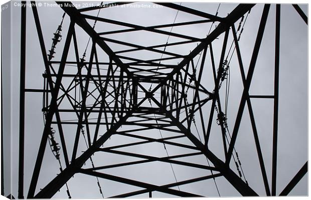 Pylon Canvas Print by Thomas Mudge