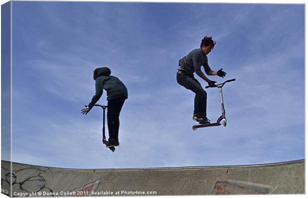 Twist & Jump Canvas Print by Donna Collett