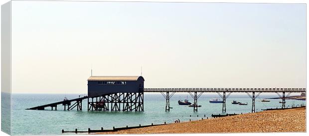 Selsey Lifeboat Station Canvas Print by Donna Collett