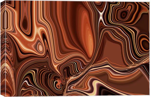 Marbled Abstract Canvas Print by Donna Collett
