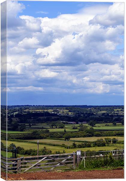 Wiltshire View - Seend Canvas Print by Donna Collett