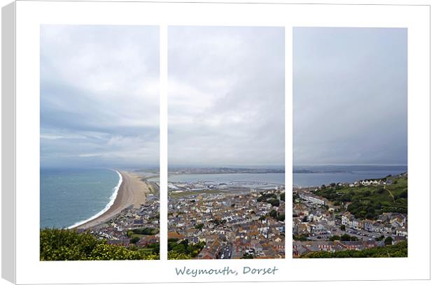 Weymouth Triptych Canvas Print by Donna Collett