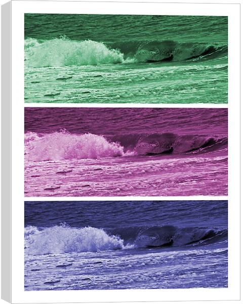 A Wave Of Difference Canvas Print by Donna Collett