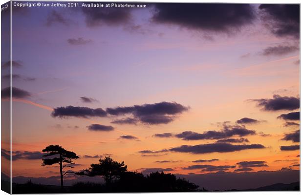 Jurassic Coast Sunrise Canvas Print by Ian Jeffrey