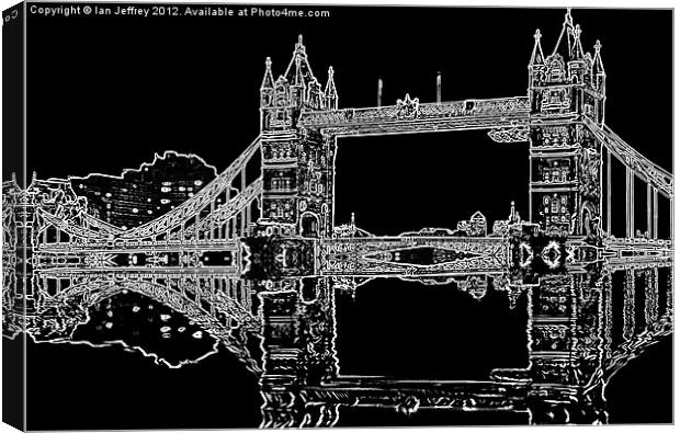 Tower Bridge - London Canvas Print by Ian Jeffrey