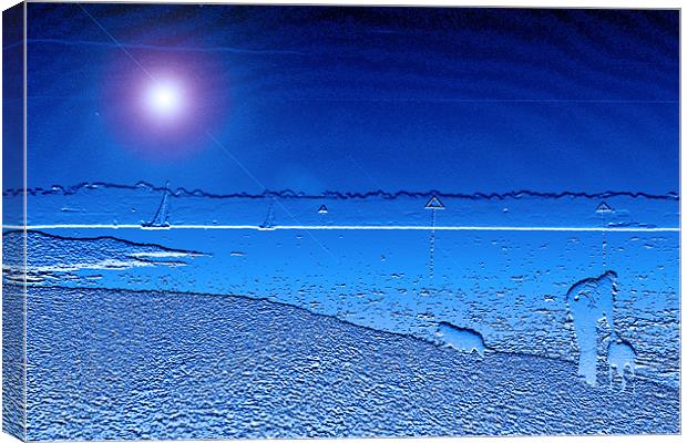 Blue Solent Canvas Print by Ian Jeffrey