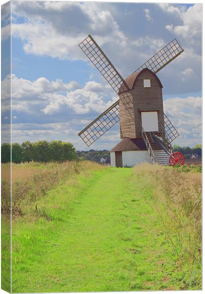 Windmill Canvas Print by Ian Jeffrey