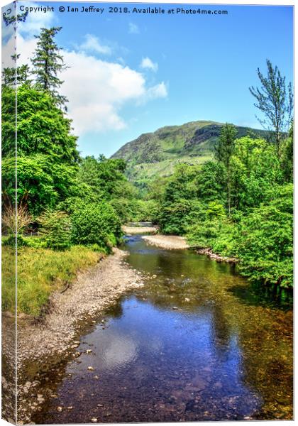 River Eachaig Canvas Print by Ian Jeffrey