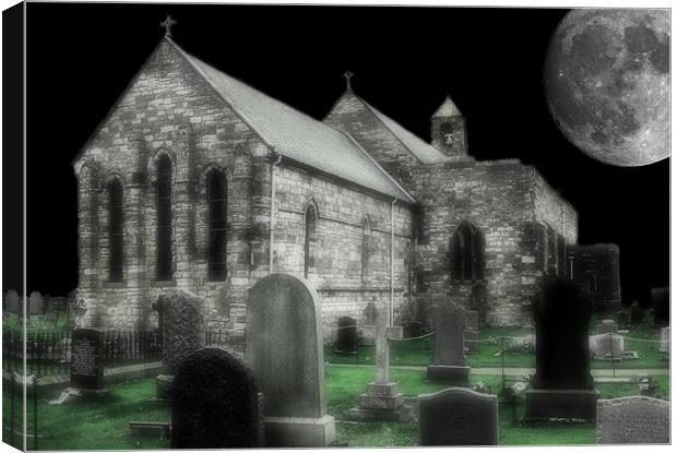 Church Yard Canvas Print by Ian Jeffrey