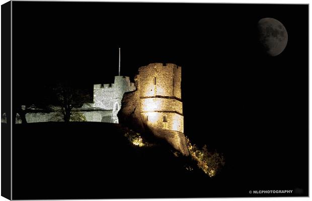 Castle at night Canvas Print by Nigel Coomber