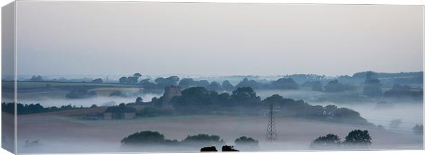 Hamsey Church East Sussex, early morning Canvas Print by Nigel Coomber