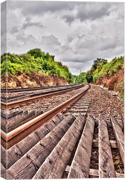 End of the Line Canvas Print by Dawn Cox