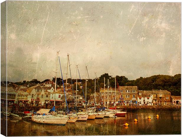 Padstow Harbour Canvas Print by Dawn Cox