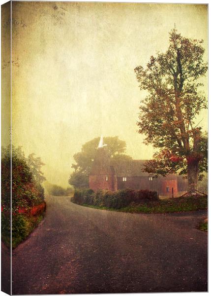 Along the country lanes of Kent Canvas Print by Dawn Cox