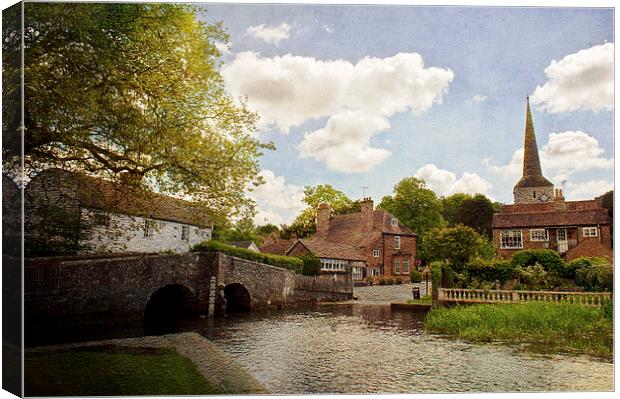 Eynsford Village Canvas Print by Dawn Cox