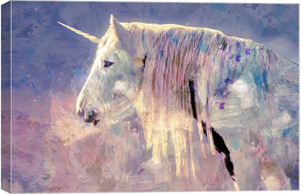 The Unicorn Canvas Print by Dawn Cox