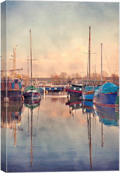  Boats at Gravesend Canvas Print by Dawn Cox