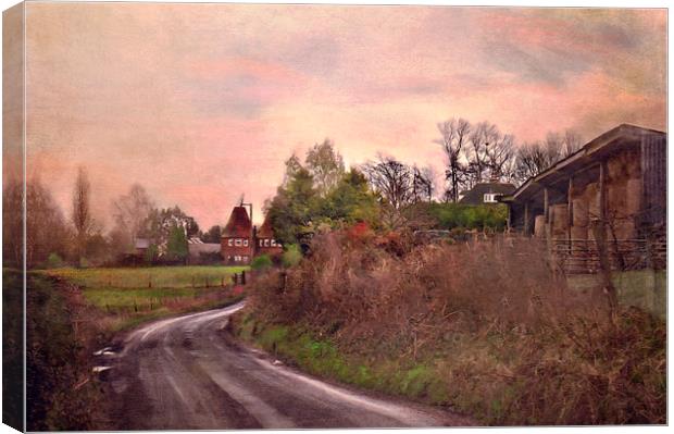  Rural Kent Canvas Print by Dawn Cox