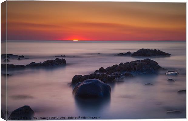 Sunset long exposure seascape Canvas Print by Izzy Standbridge