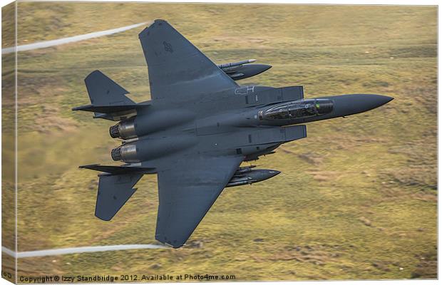 F-15E Strike Eagle low fly past Canvas Print by Izzy Standbridge