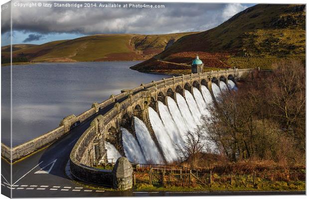 Craig Goch reservoir and dam Canvas Print by Izzy Standbridge