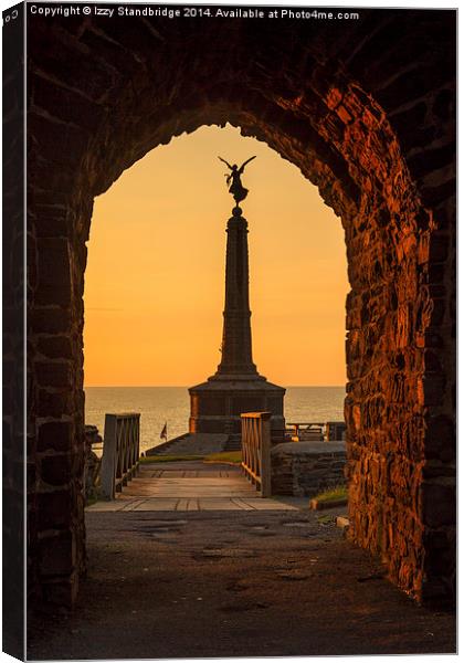 Aberystwyth War Memorial at sunset Canvas Print by Izzy Standbridge