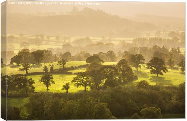  Autumn light on Welsh Countryside Canvas Print by Izzy Standbridge