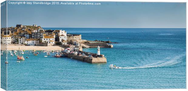  Fishers return to St Ives Canvas Print by Izzy Standbridge