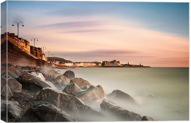 Aberystwyth on the Rocks (1st Edition) Canvas Print by Izzy Standbridge