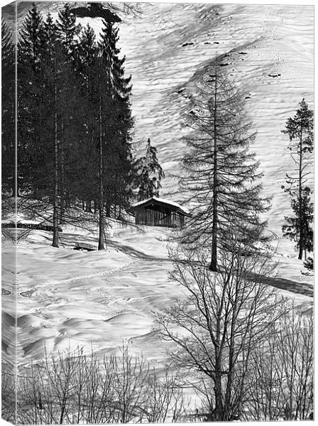 mountain retreat Canvas Print by richard downes