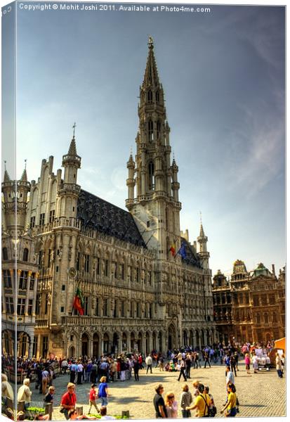 Grand Place Canvas Print by Mohit Joshi