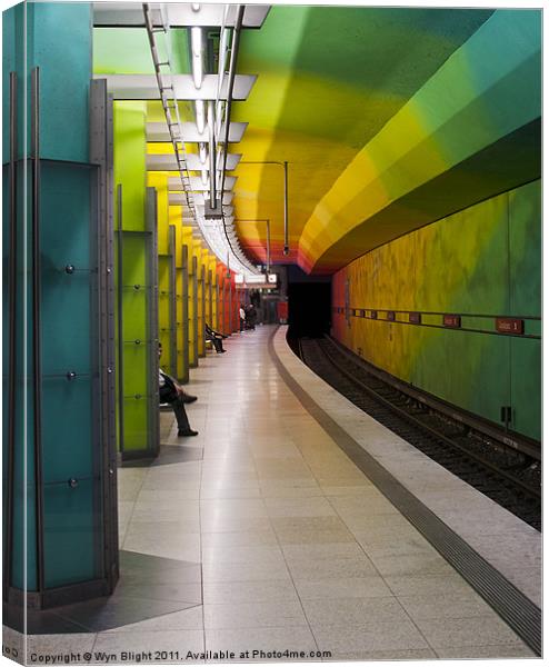 Munich U-Bahn - No.2 Canvas Print by Wyn Blight