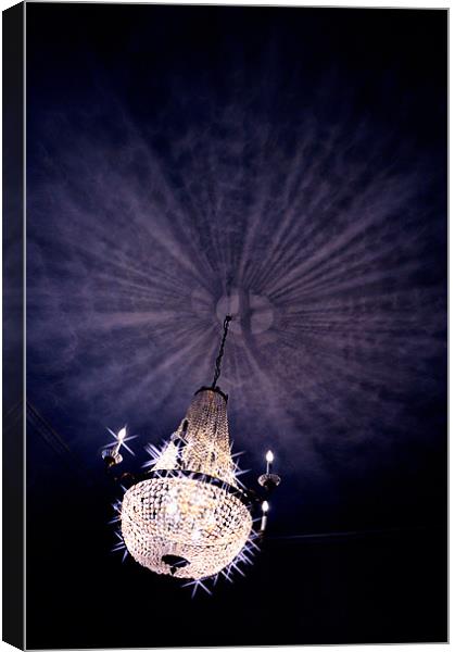 Chandelier, Torre abbey abstract Canvas Print by K. Appleseed.