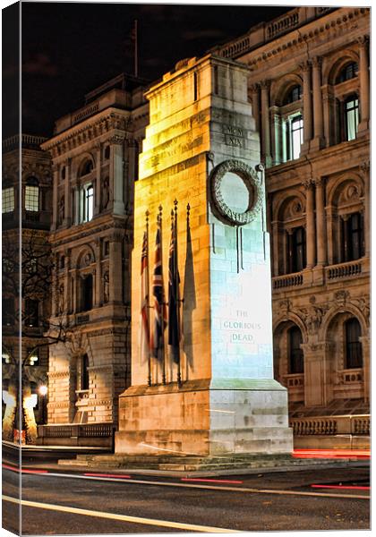 The Cenotaph, Whitehall Canvas Print by Phil Hall