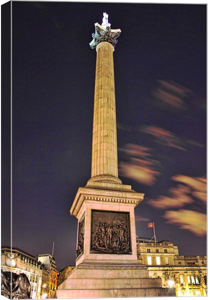 Nelson's Column, Trafalgar Square Canvas Print by Phil Hall