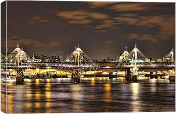 Golden Jubilee Bridge Canvas Print by Phil Hall