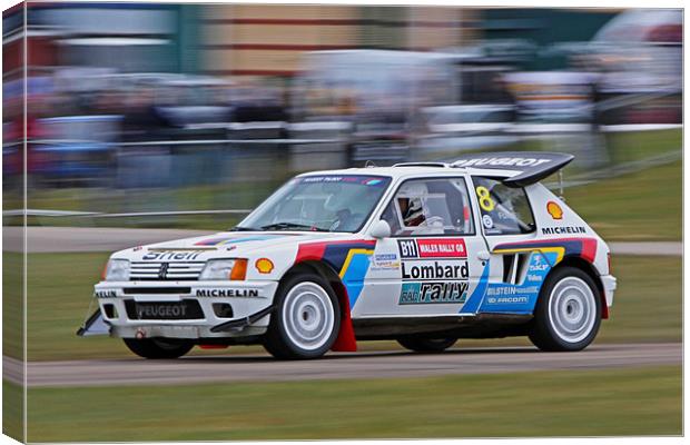 Peugeot 205 T16 Evo Rallycar Canvas Print by Phil Hall