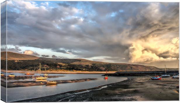 Barmouth Harbour Canvas Print by Tony Bates
