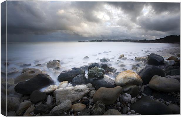 Swanage Bay Canvas Print by Tony Bates