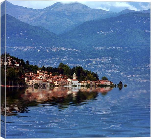  Lake Maggiore Italian lakes Canvas Print by Tony Bates