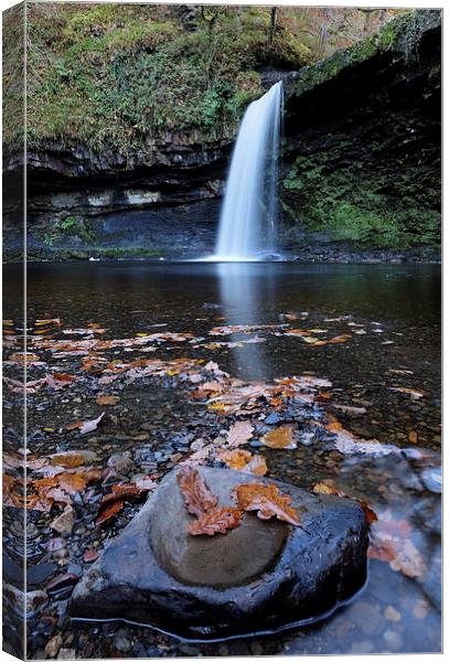  Sgŵd Gwladus waterfall Canvas Print by Tony Bates