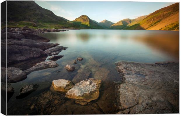 Wast water Cumbria Canvas Print by Tony Bates