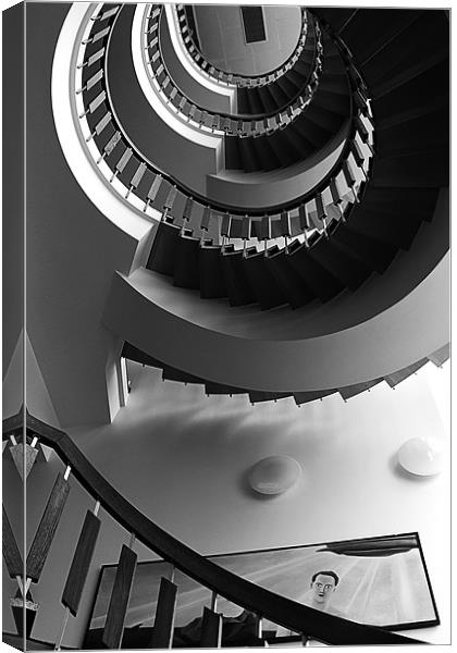 Spiral Staircase Canvas Print by Tony Bates