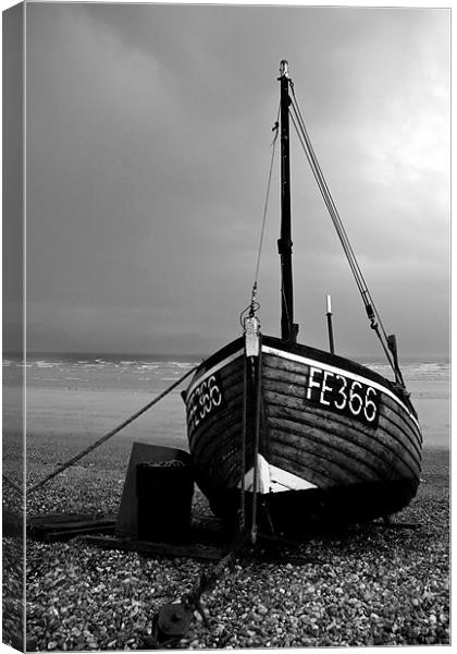 Dungeness Fishing Boat Canvas Print by Tony Bates