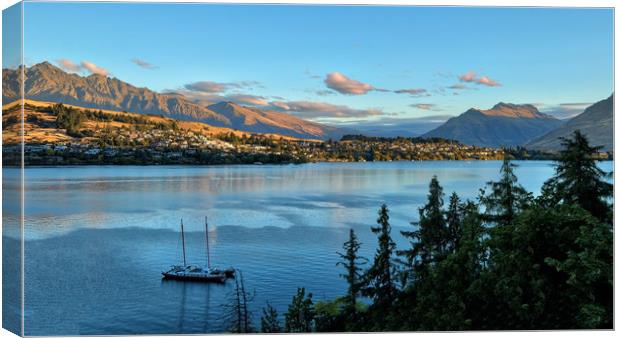 Queenstown NZ Canvas Print by Tony Bates