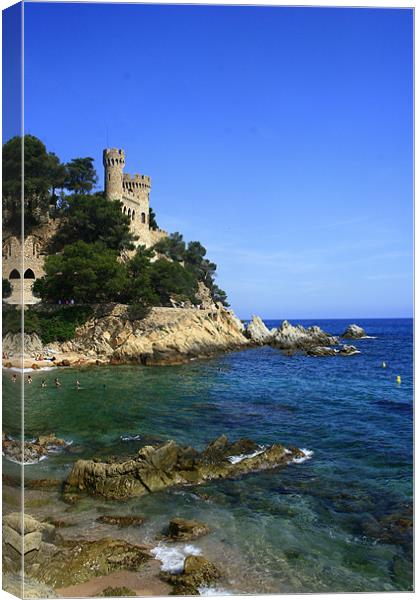 Sant Joan Castle Canvas Print by Kate Young
