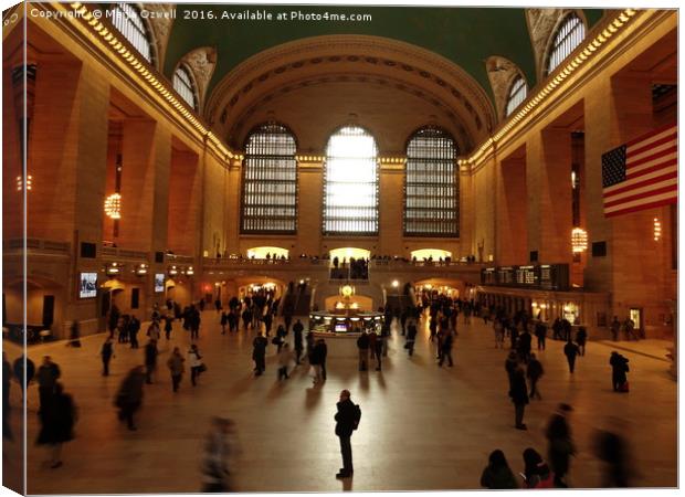 A moment of stillness at Central Station, New York Canvas Print by Marja Ozwell