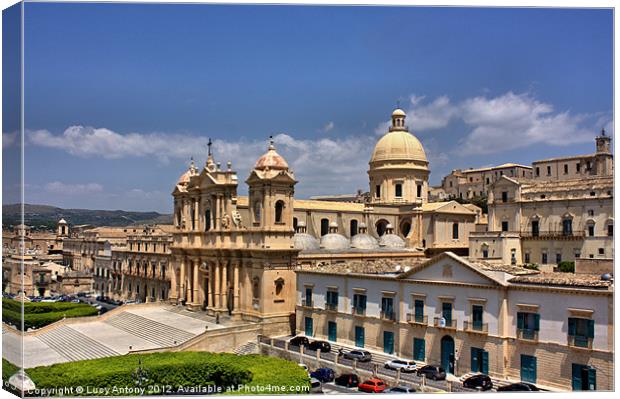 Noto Duomo (Cathedral) Canvas Print by Lucy Antony