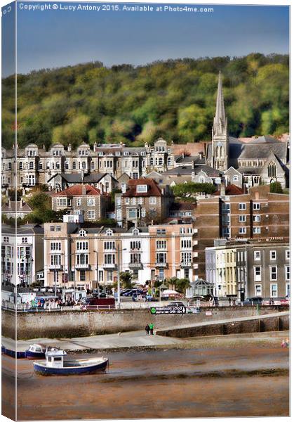  Weston Super Mare - The Old Town Canvas Print by Lucy Antony